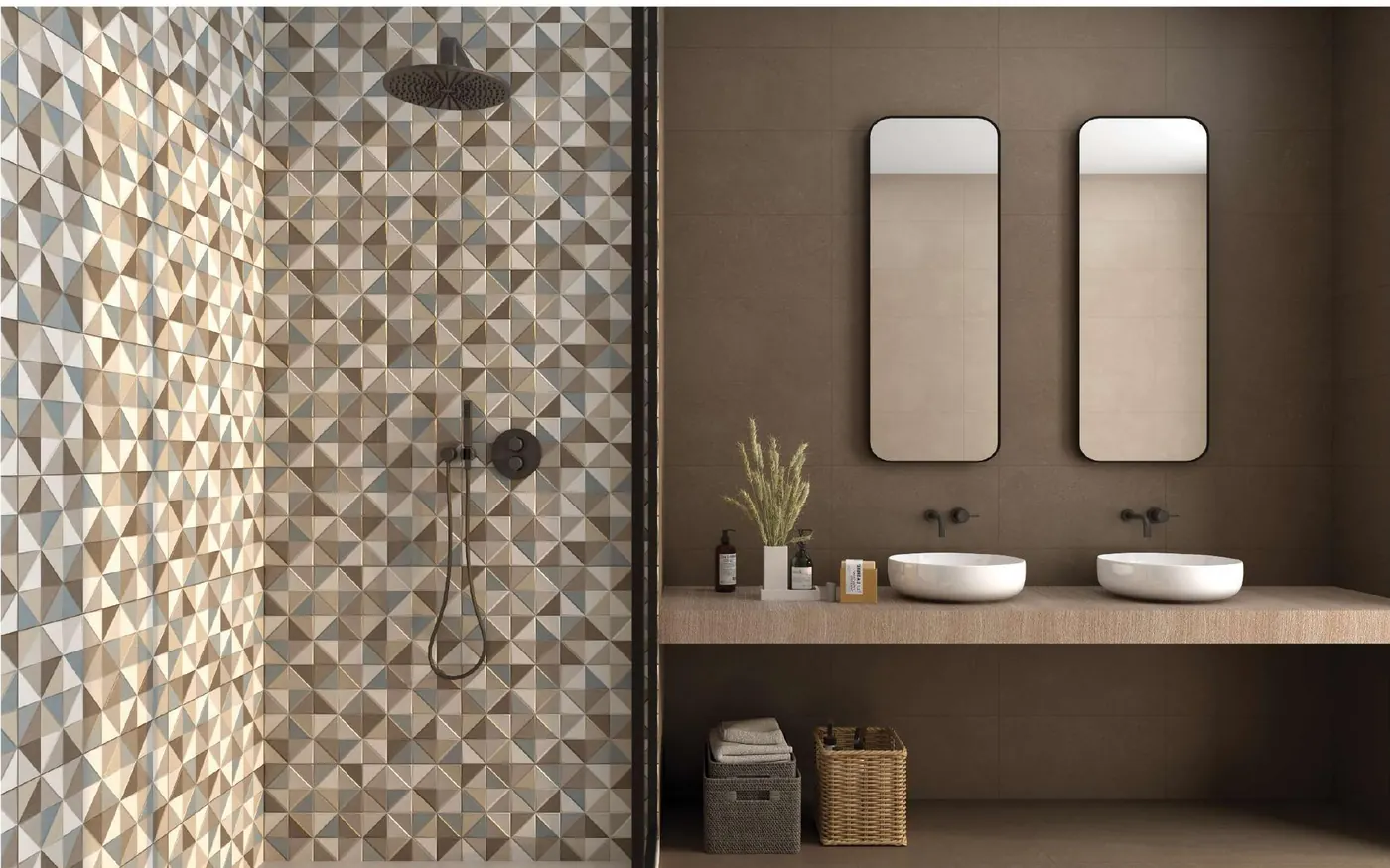 Amazonia collection wall tiles in a styled room