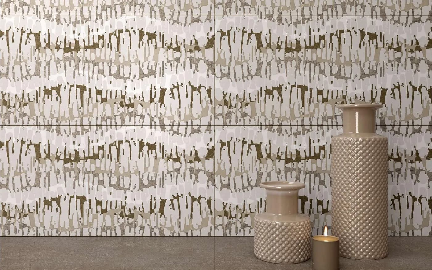 Amur collection wall tiles in a styled room