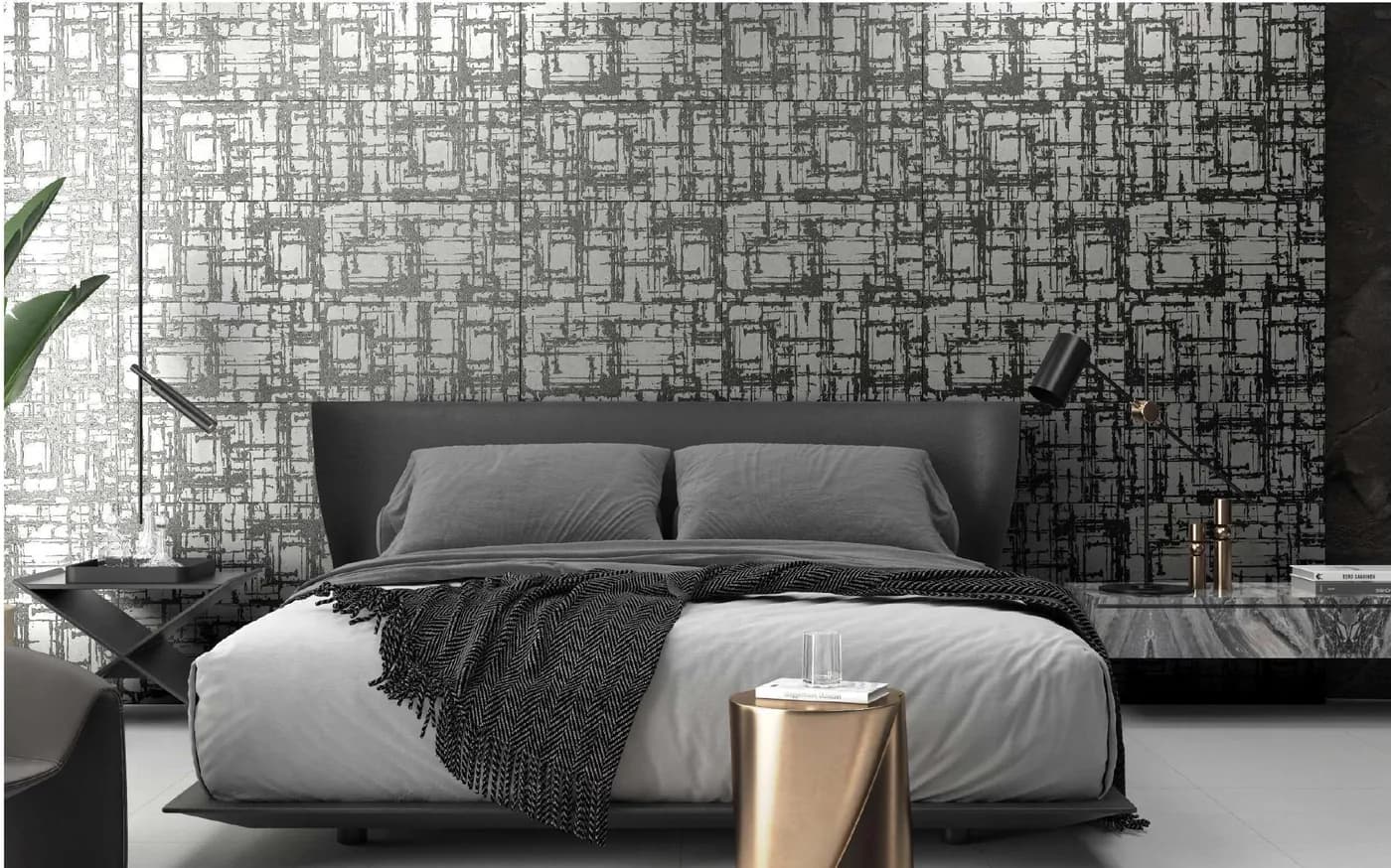 Kama collection wall tiles in a styled room