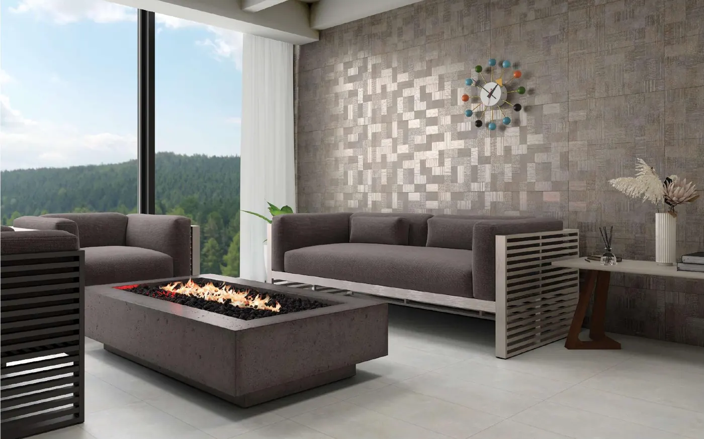 Zambezi collection wall tiles in a styled room